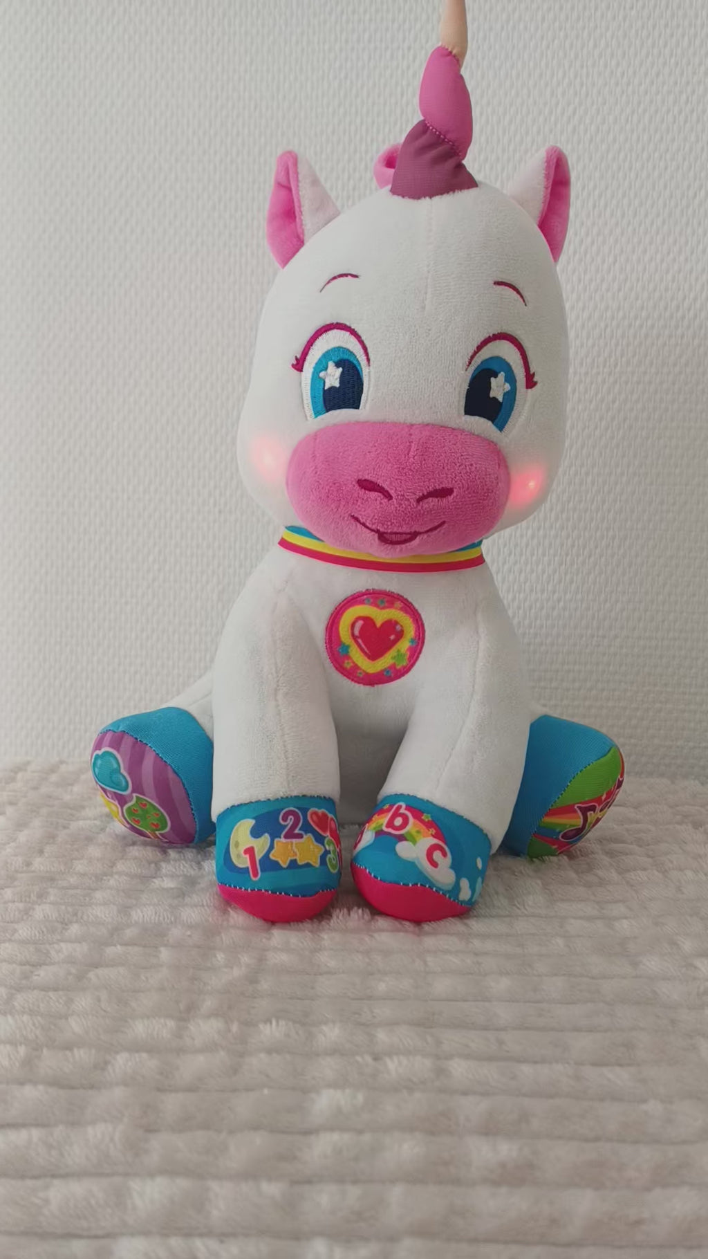 Peluche licorne interactive