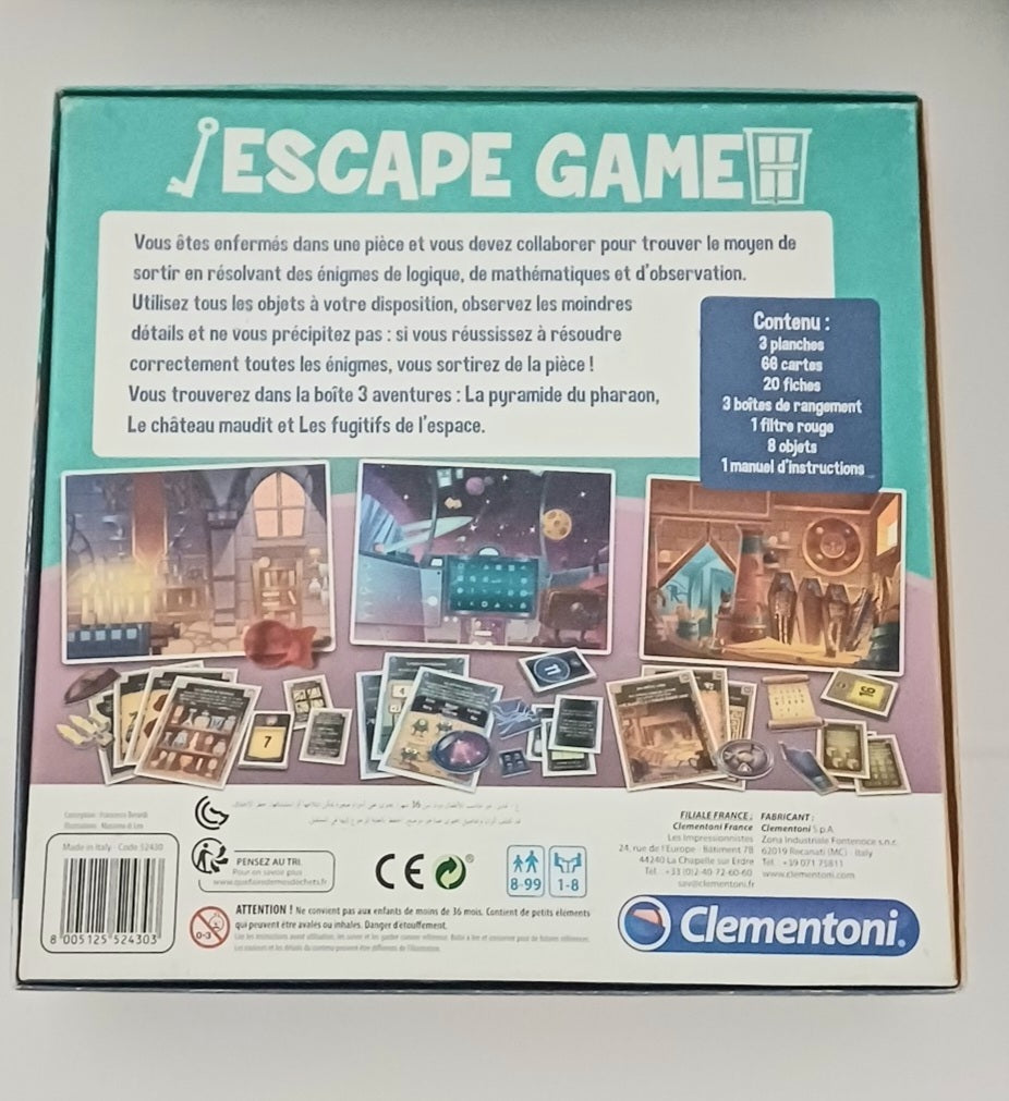 Jeu de société Escape Game