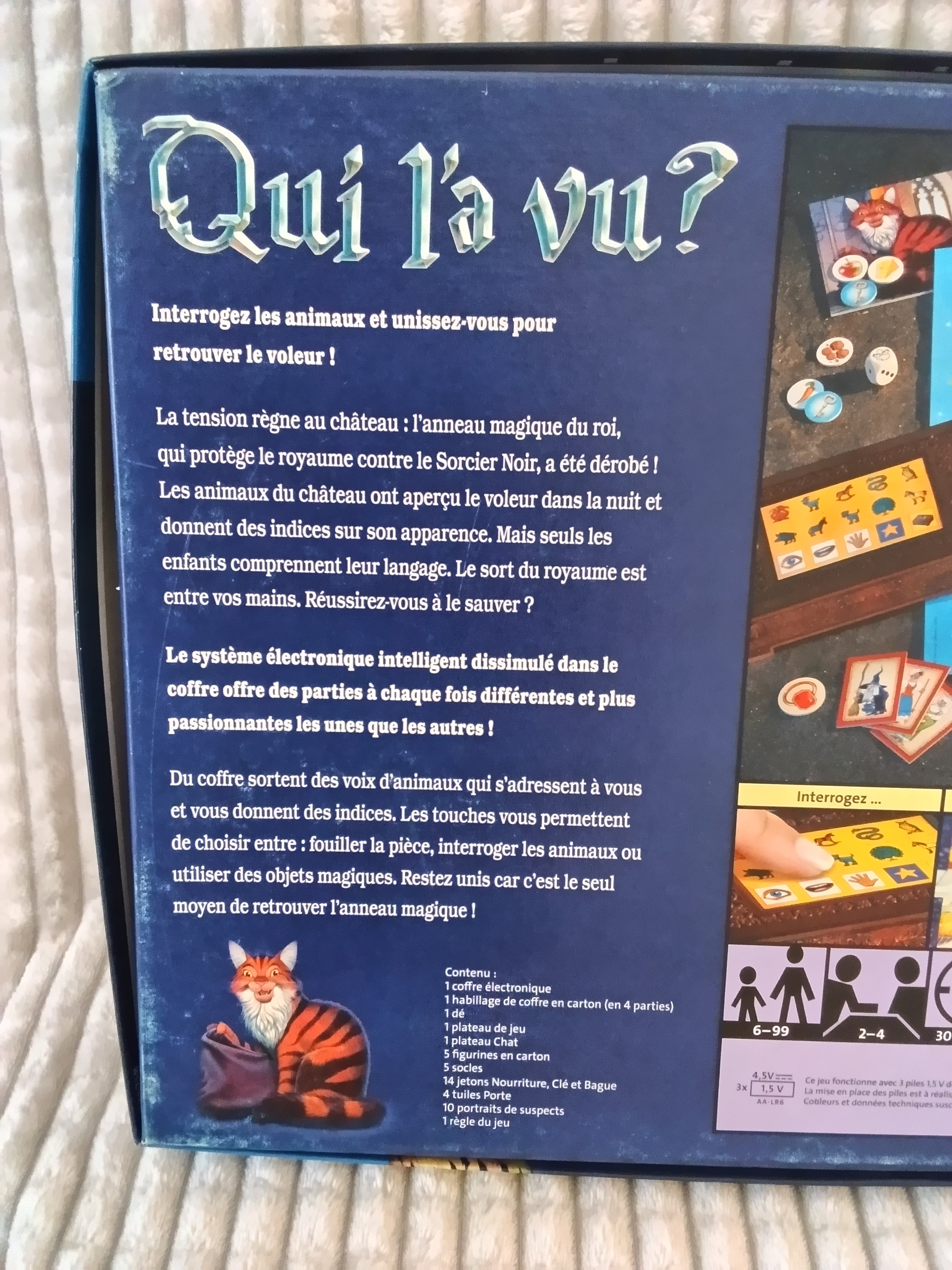 Jeu de société " Qui l'a vu"