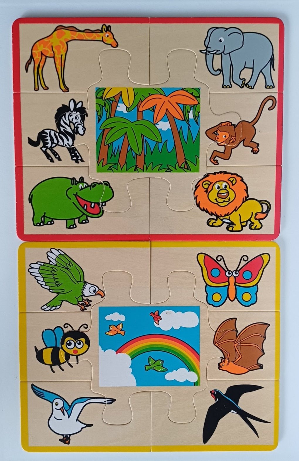 4 Puzzles en bois - Sapin Malin