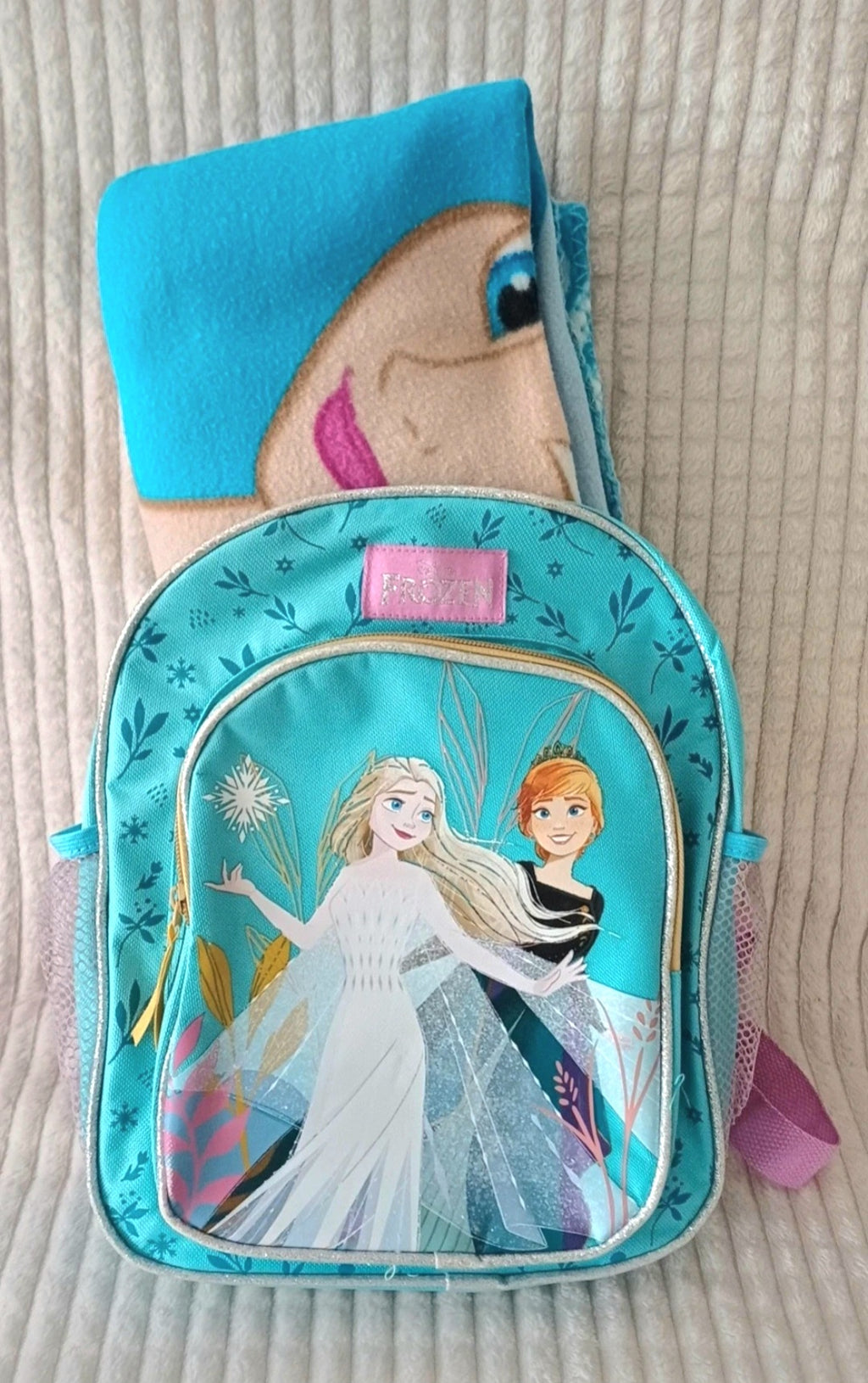 Sac à dos et plaid reine des neiges