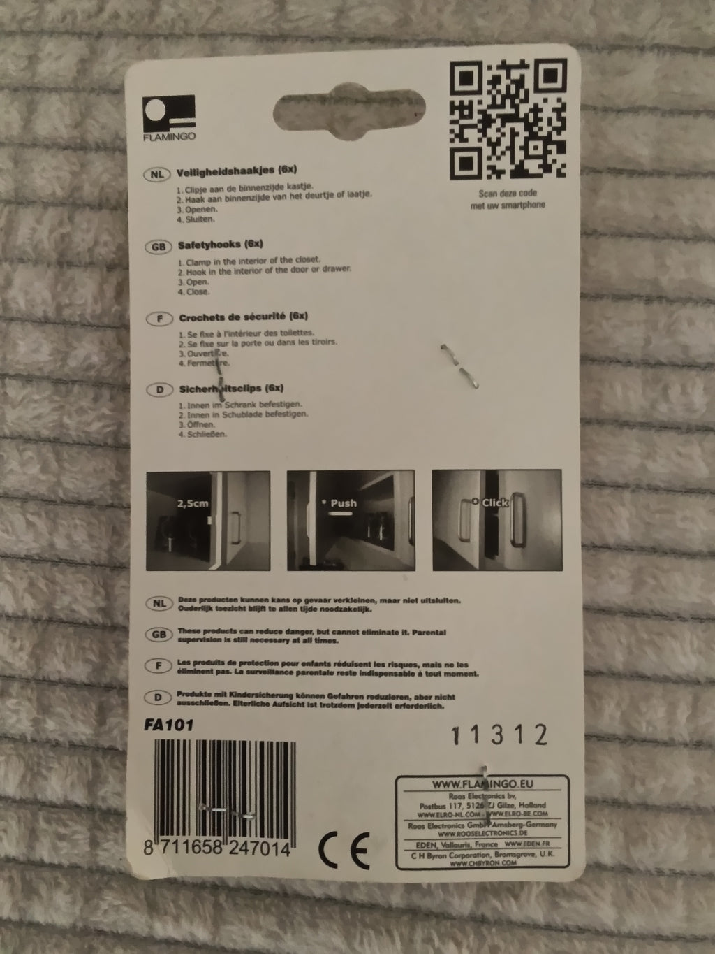 Crochet de sécurité enfants portes et tiroirs neufs