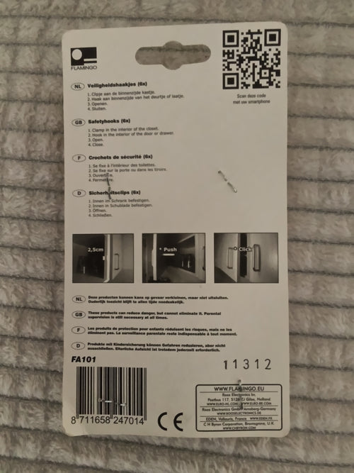 Crochet de sécurité enfants portes et tiroirs neufs