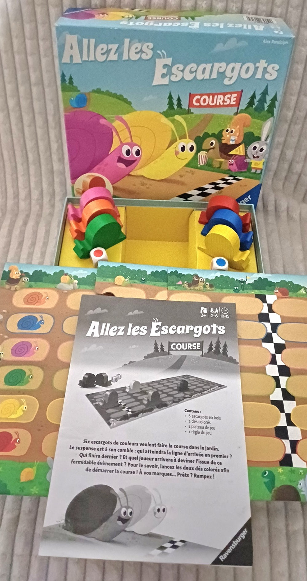 Jeu de société Allez les escargots