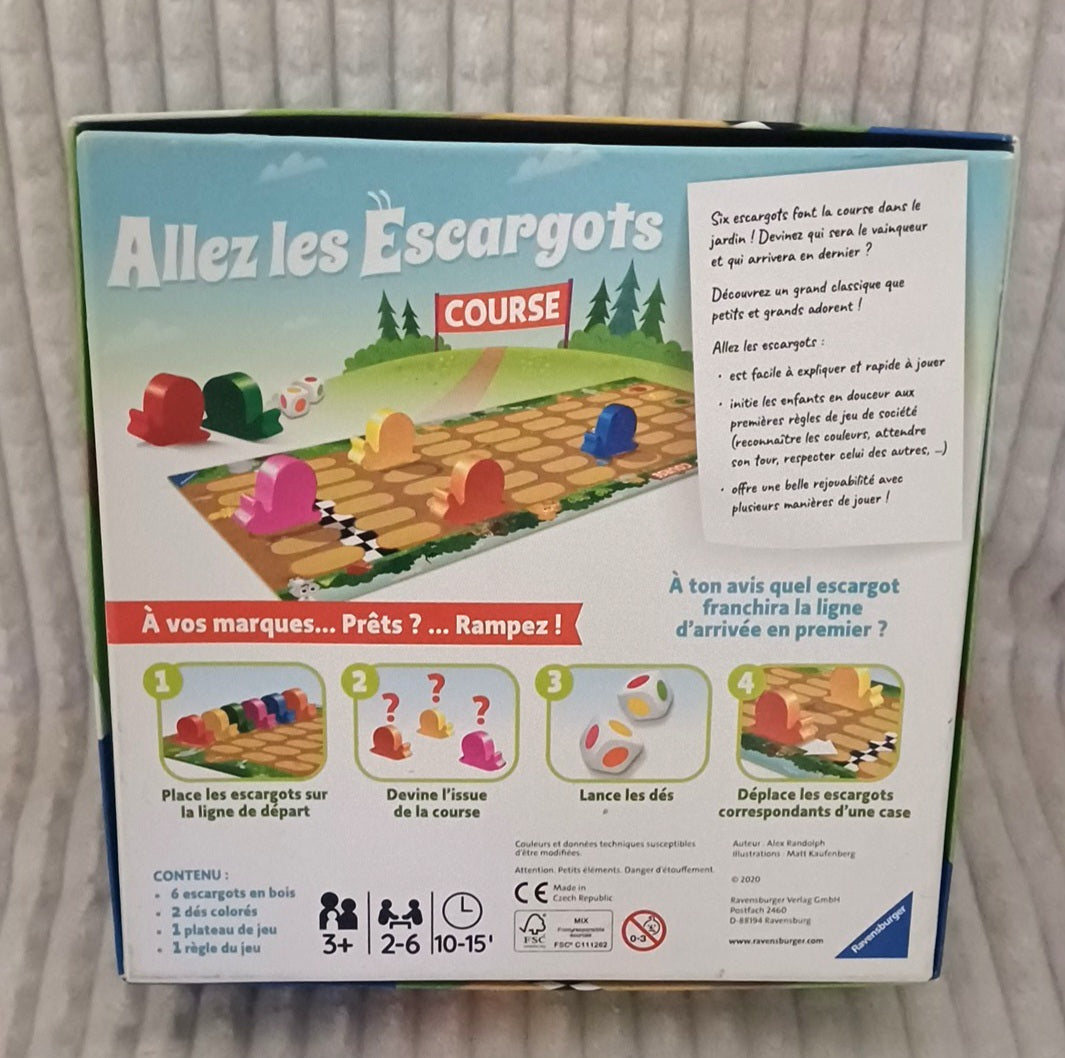 Jeu de société Allez les escargots
