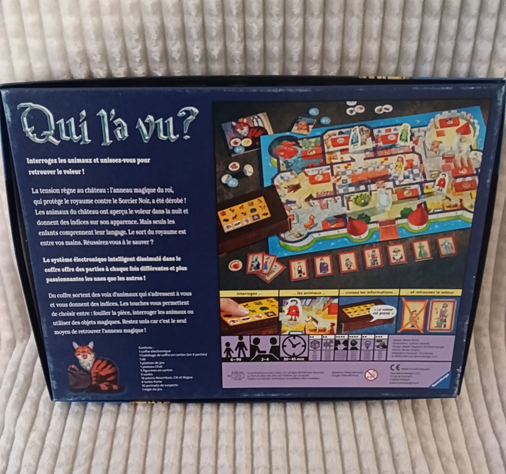 Jeu de société " Qui l'a vu"