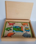 4 Puzzles en bois - Sapin Malin